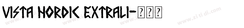 Vista Nordic ExtraLi字体转换